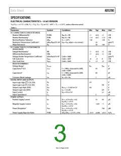 浏览型号AD5290YRMZ100-R7的Datasheet PDF文件第3页