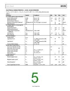 浏览型号AD5290YRMZ100-R7的Datasheet PDF文件第5页