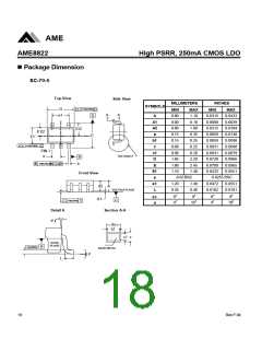 浏览型号AME8822AEVT150Z的Datasheet PDF文件第18页