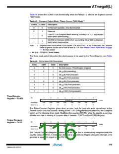 浏览型号ATMEGA8L-8MUR的Datasheet PDF文件第116页