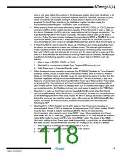 浏览型号ATMEGA8L-8MUR的Datasheet PDF文件第118页
