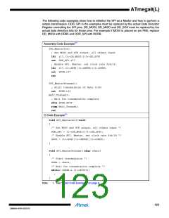浏览型号ATMEGA8L-8MUR的Datasheet PDF文件第123页