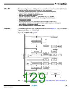 浏览型号ATMEGA8L-8MUR的Datasheet PDF文件第129页