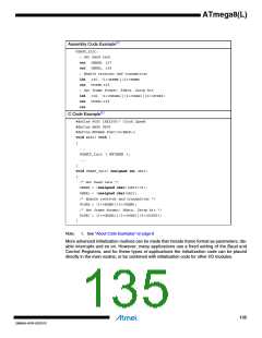 浏览型号ATMEGA8L-8MUR的Datasheet PDF文件第135页