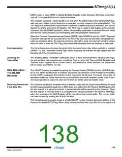 浏览型号ATMEGA8L-8MUR的Datasheet PDF文件第138页