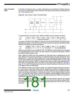 浏览型号ATMEGA8L-8MUR的Datasheet PDF文件第181页
