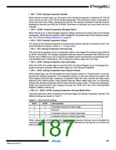浏览型号ATMEGA8L-8MUR的Datasheet PDF文件第187页