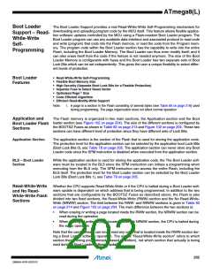 浏览型号ATMEGA8L-8MUR的Datasheet PDF文件第202页