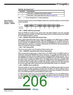 浏览型号ATMEGA8L-8MUR的Datasheet PDF文件第206页