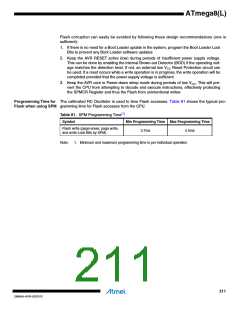 浏览型号ATMEGA8L-8MUR的Datasheet PDF文件第211页