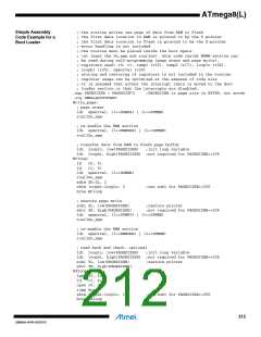 浏览型号ATMEGA8L-8MUR的Datasheet PDF文件第212页