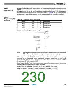 浏览型号ATMEGA8L-8MUR的Datasheet PDF文件第230页