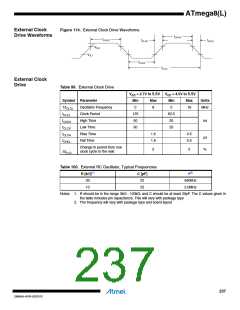 浏览型号ATMEGA8L-8MUR的Datasheet PDF文件第237页