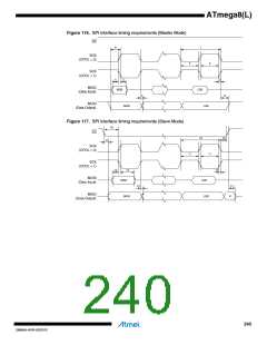 浏览型号ATMEGA8L-8MUR的Datasheet PDF文件第240页