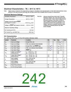 浏览型号ATMEGA8L-8MUR的Datasheet PDF文件第242页