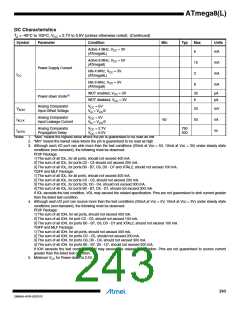 浏览型号ATMEGA8L-8MUR的Datasheet PDF文件第243页