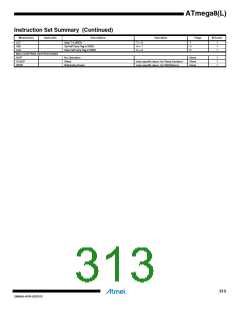 浏览型号ATMEGA8L-8MUR的Datasheet PDF文件第313页