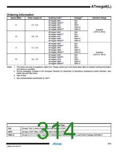 浏览型号ATMEGA8L-8MUR的Datasheet PDF文件第314页