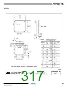 浏览型号ATMEGA8L-8MUR的Datasheet PDF文件第317页