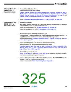 浏览型号ATMEGA8L-8MUR的Datasheet PDF文件第325页