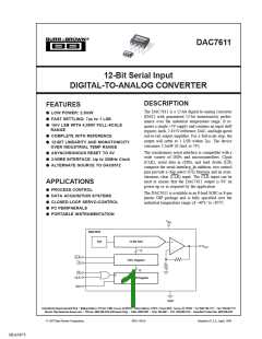 浏览型号DAC7611UB/2K5G4的Datasheet PDF文件第1页