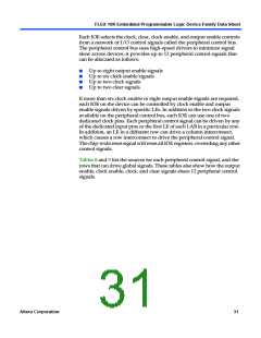 浏览型号EPF10K10QC208-4的Datasheet PDF文件第31页