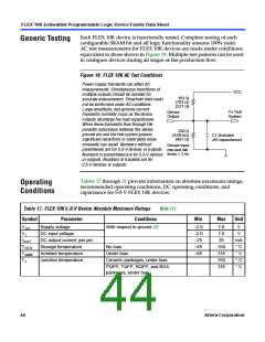 浏览型号EPF10K10QC208-4的Datasheet PDF文件第44页