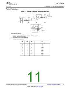 浏览型号LF347N/PB的Datasheet PDF文件第11页