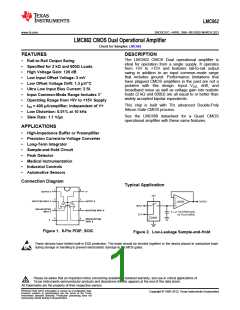 浏览型号LMC662的Datasheet PDF文件第1页
