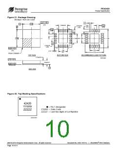 浏览型号PE42420的Datasheet PDF文件第10页