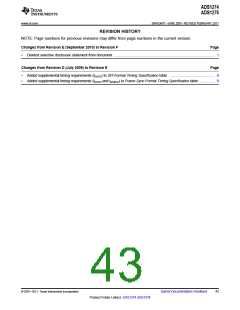 浏览型号ADS1278的Datasheet PDF文件第43页
