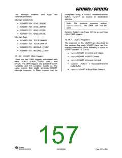 浏览型号CC1110F32RHHR的Datasheet PDF文件第157页