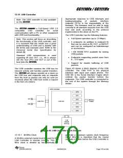 浏览型号CC1110F32RHHR的Datasheet PDF文件第170页