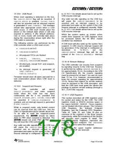 浏览型号CC1110F32RHHR的Datasheet PDF文件第178页