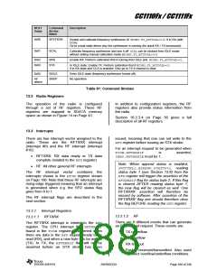浏览型号CC1110F32RHHR的Datasheet PDF文件第188页