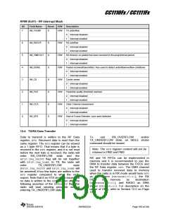 浏览型号CC1110F32RHHR的Datasheet PDF文件第190页