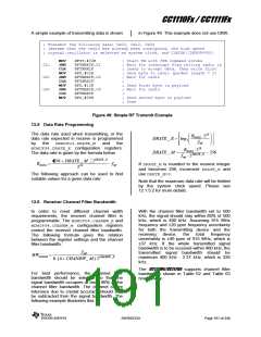 浏览型号CC1110F32RHHR的Datasheet PDF文件第191页