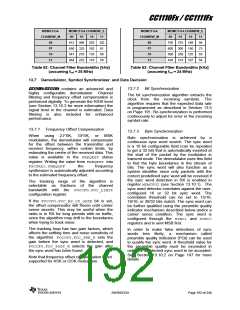 浏览型号CC1110F32RHHR的Datasheet PDF文件第192页