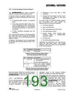 浏览型号CC1110F32RHHR的Datasheet PDF文件第193页