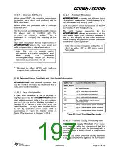 浏览型号CC1110F32RHHR的Datasheet PDF文件第197页