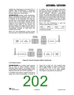 浏览型号CC1110F32RHHR的Datasheet PDF文件第202页