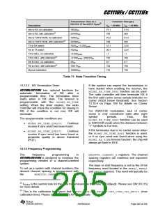 浏览型号CC1110F32RHHR的Datasheet PDF文件第205页