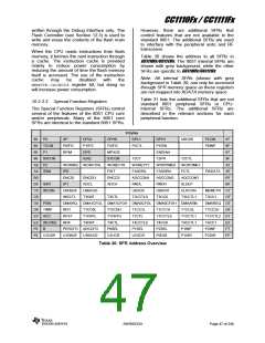 浏览型号CC1110F32RHHR的Datasheet PDF文件第47页
