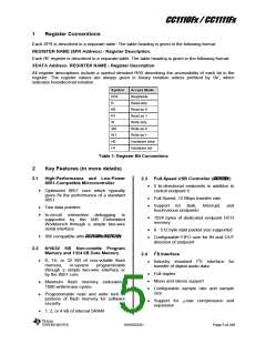 浏览型号CC1110F32RHHR的Datasheet PDF文件第5页