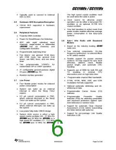 浏览型号CC1110F32RHHR的Datasheet PDF文件第6页