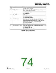 浏览型号CC1110F32RHHR的Datasheet PDF文件第74页