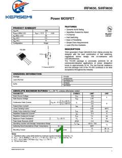 浏览型号IRF9630的Datasheet PDF文件第1页