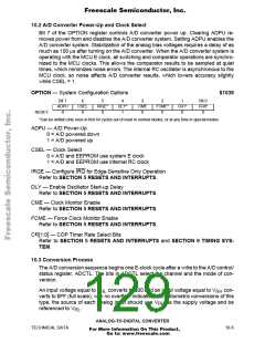 浏览型号MCHC11F1CFNE2的Datasheet PDF文件第129页