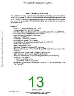 浏览型号MCHC11F1CFNE2的Datasheet PDF文件第13页