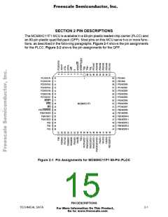 浏览型号MCHC11F1CFNE2的Datasheet PDF文件第15页
